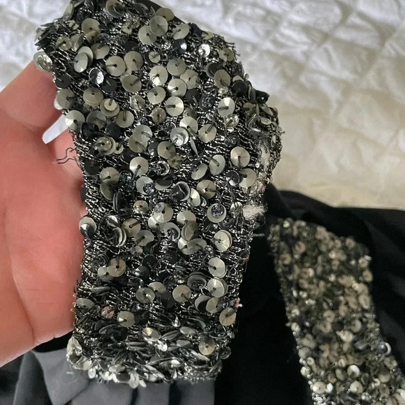 Ramy Brooke black silk sequin top - Picture 6 of 7